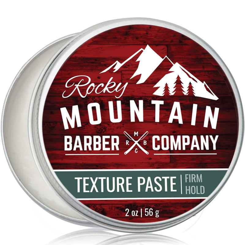 Rocky Mountain Barber Company Hair Paste for Men - Hair Styling Paste with Pliable Light-Firm Hold for All Hair Styles Shine-Free Matte Finish - Easy to Wash Out 2 oz