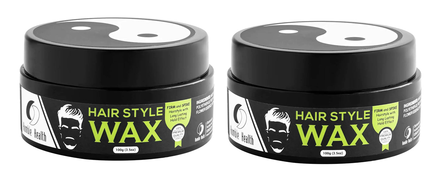 Humble Health (2-Pack) Dao Hair Styling Wax - Natural Look - Extra Strong Hold - Matte/Low Shine - Premium Styling Putty - Easy to Wash 100g (3.5oz)