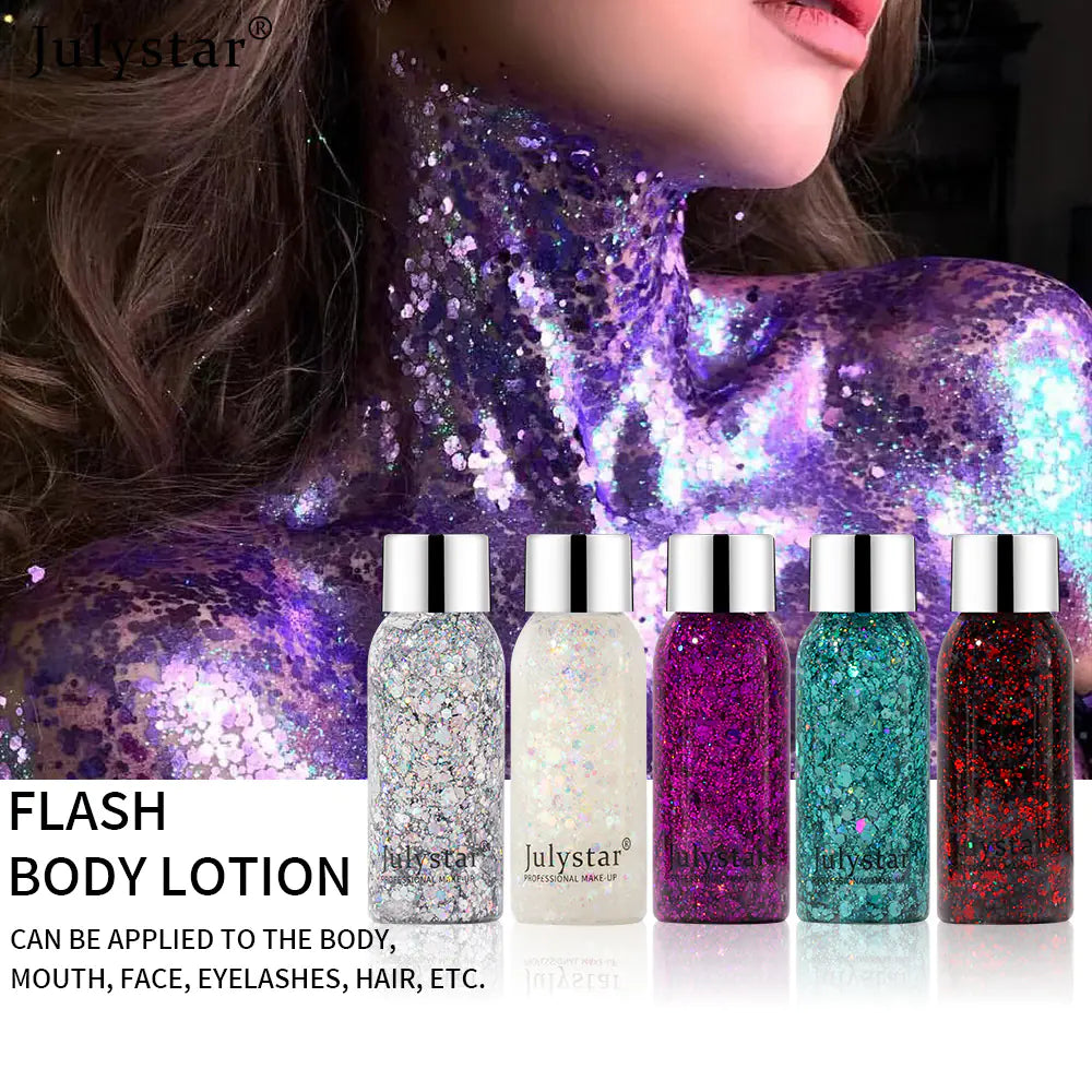 "Wholesale Colorful Blue Glitter Liquid Eyeshadow Set"