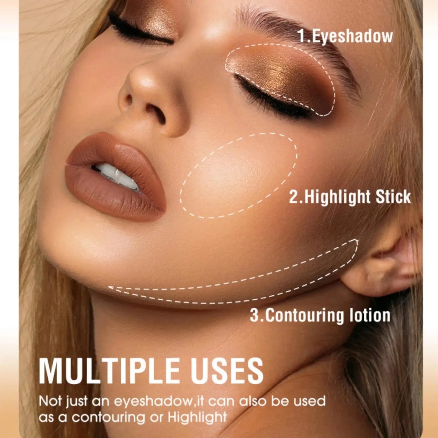 16 Vibrant Metallic Eyeshadow Sticks Waterproof Long Lasting Satin Finish Professional Makeup Pencil Set 8 Colors