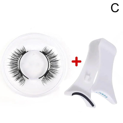 1pair Magnetic Eyelashes Handmade 3D Natural Magnetic False Eyelashes Reusable Magnetic Eyelashes Tweezers Set Wholesale