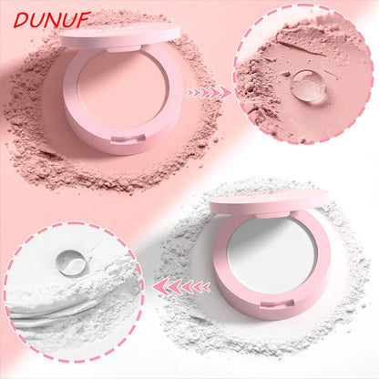 Oil Control Loose Powder Invisible Pores Matte Finish 2In1 Pressed Setting Powder Waterproof Smooth Face Under Eye Long Lasting
