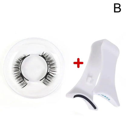 1pair Magnetic Eyelashes Handmade 3D Natural Magnetic False Eyelashes Reusable Magnetic Eyelashes Tweezers Set Wholesale