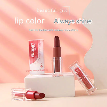 Velvet Matte Lipstick - No Stain, Long-Lasting Formula